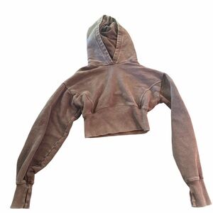 Offline by Aerie Throwback Cropped Hoodie